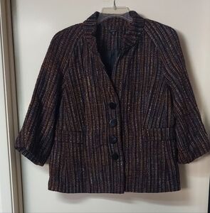 Women's Striped Tweed  Jacket